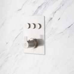 Signature Hardware Hollyn Thermostatic Shower System with 6-1/2" Rainfall Shower Head and Three Bodysprays- Rough In Included -Signature Hardware Shop signature hardware 948003 alternate 149