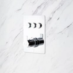 Signature Hardware Hollyn Thermostatic Shower System with 6-1/2" Rainfall Shower Head and Three Bodysprays- Rough In Included -Signature Hardware Shop signature hardware 948003 alternate 68