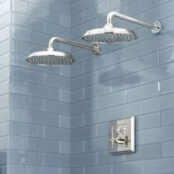 Signature Hardware Pinecrest Simple Select Dual Shower Head Shower System - Cross Handle -Signature Hardware Shop signature hardware 949738 10 1 8 alternate image 154