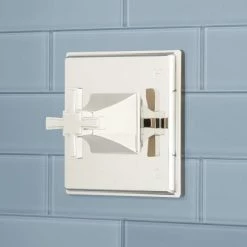 Signature Hardware Pinecrest Pressure Balanced Shower System with Shower Head, Shower Arm, Valve Trim, and Cross Handles - Less Rough-In Valve -Signature Hardware Shop signature hardware 950064 10 1 8 lv alternate image 6