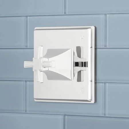 Signature Hardware Pinecrest Pressure Balanced Shower System with Shower Head, Hand Shower, Slide Bar, Shower Arm, Hose, Valve Trim, and Cross Handles - Less Rough-In Valve 5 Signature Hardware Pinecrest Pressure Balanced Shower System with Shower Head, Hand Shower, Slide Bar, Shower Arm, Hose, Valve Trim, and Cross Handles - Less Rough-In Valve - Image 3